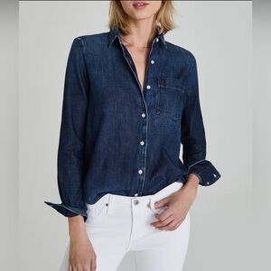 NWT - AG Adriano Goldschmied Cade Denim Button Down Shirt - Size Medium